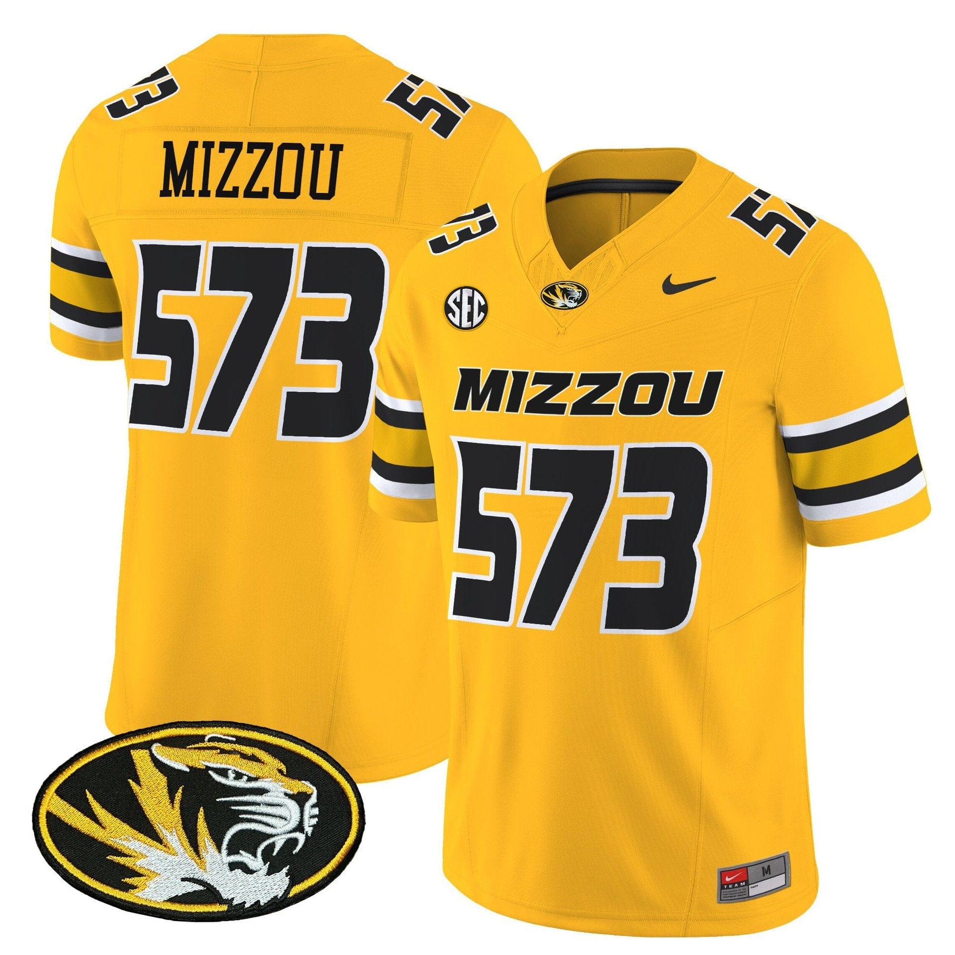 Mizzou Jersey #573 Missouri Tigers 2025 Vapor Limited Stitched - Image 5
