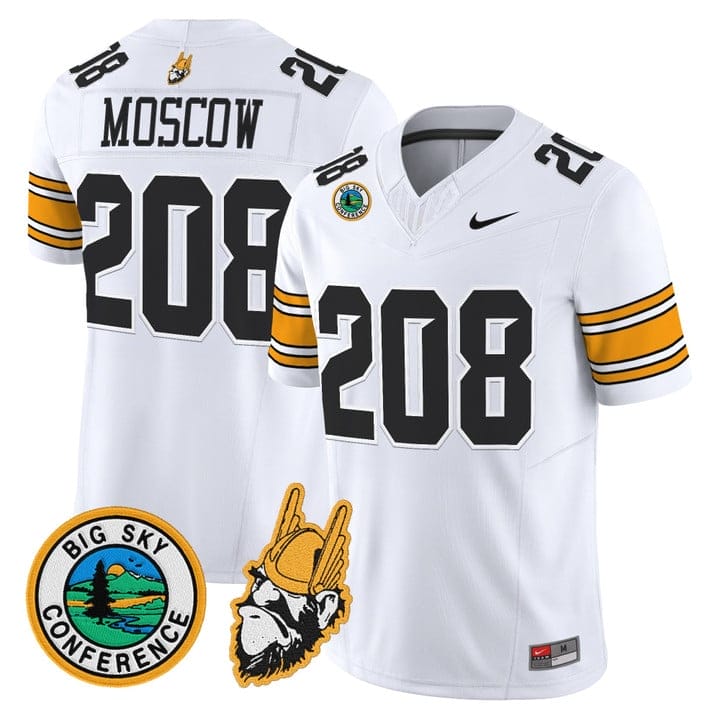 Alternative view of Ryan Jezioro Jersey #89 Idaho Vandals 1975 Throwback Limited Stitched