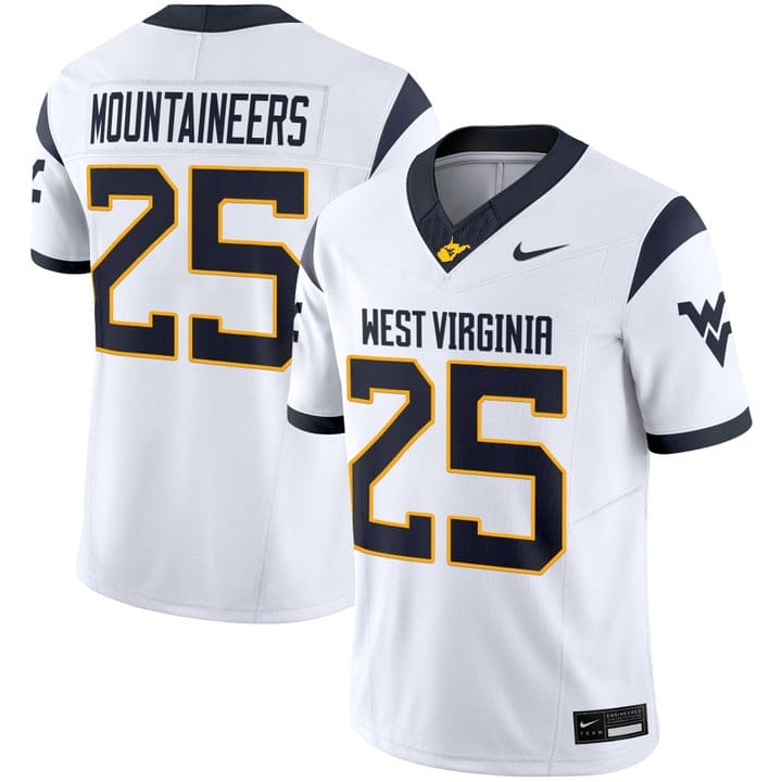 Alternative view of Mountaineers Jersey #25 West Virginia Mountaineers 2025 Limited Stitched