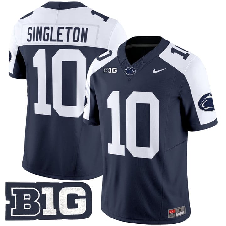 Alternative view of Nicholas Singleton Jersey #10 Penn State Limited 2025 Stitched