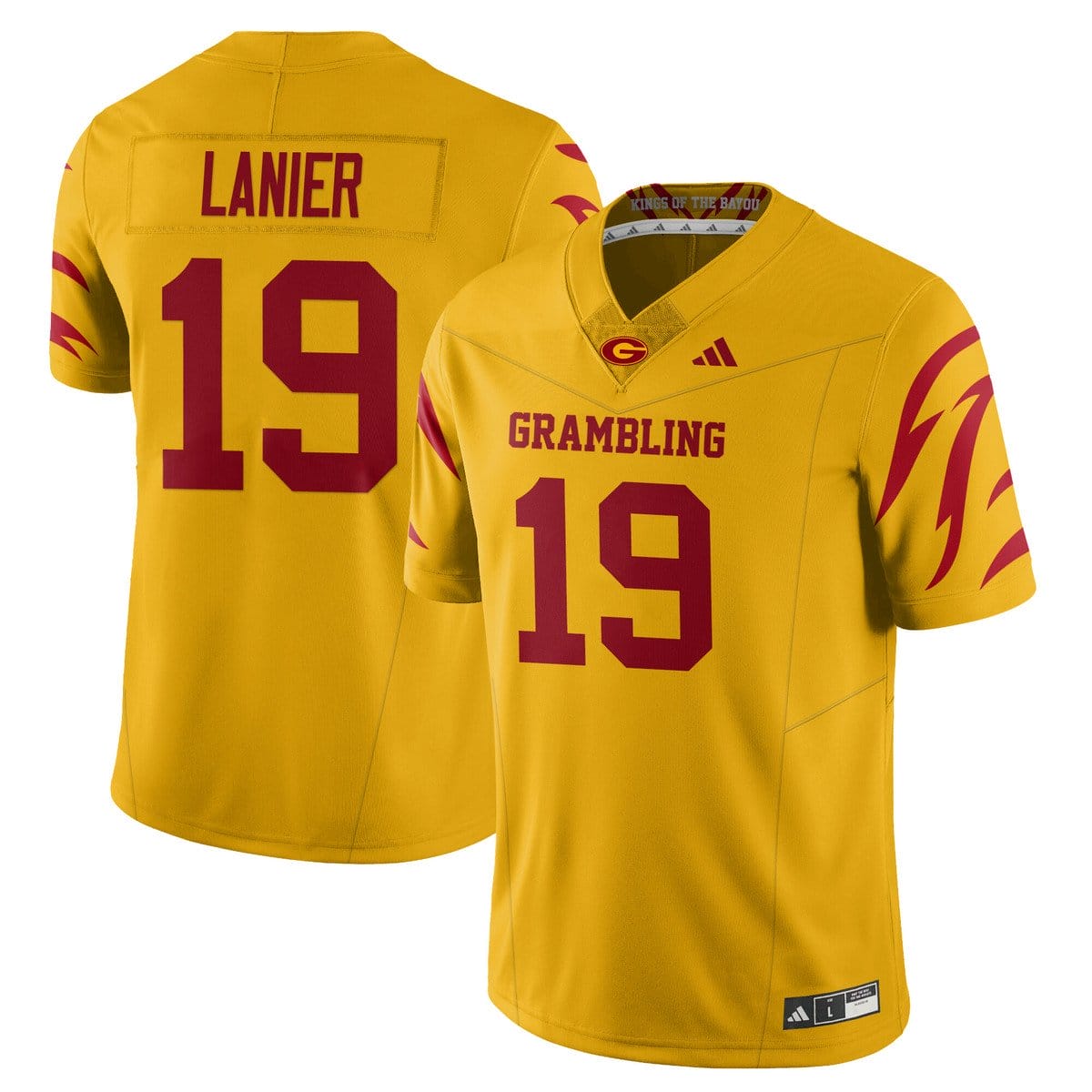 Alternative view of Nigel Lanier Jersey #19 Grambling State Football 2025 Special Stitched
