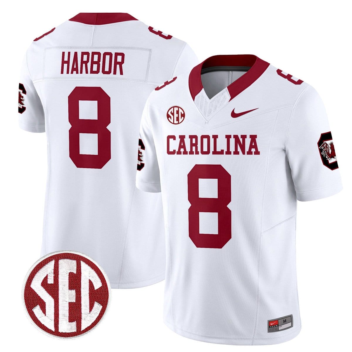 Nyck Harbor Jersey #8 Carolina 1980 Throwback Rebrand 2026 Stitched - Image 2