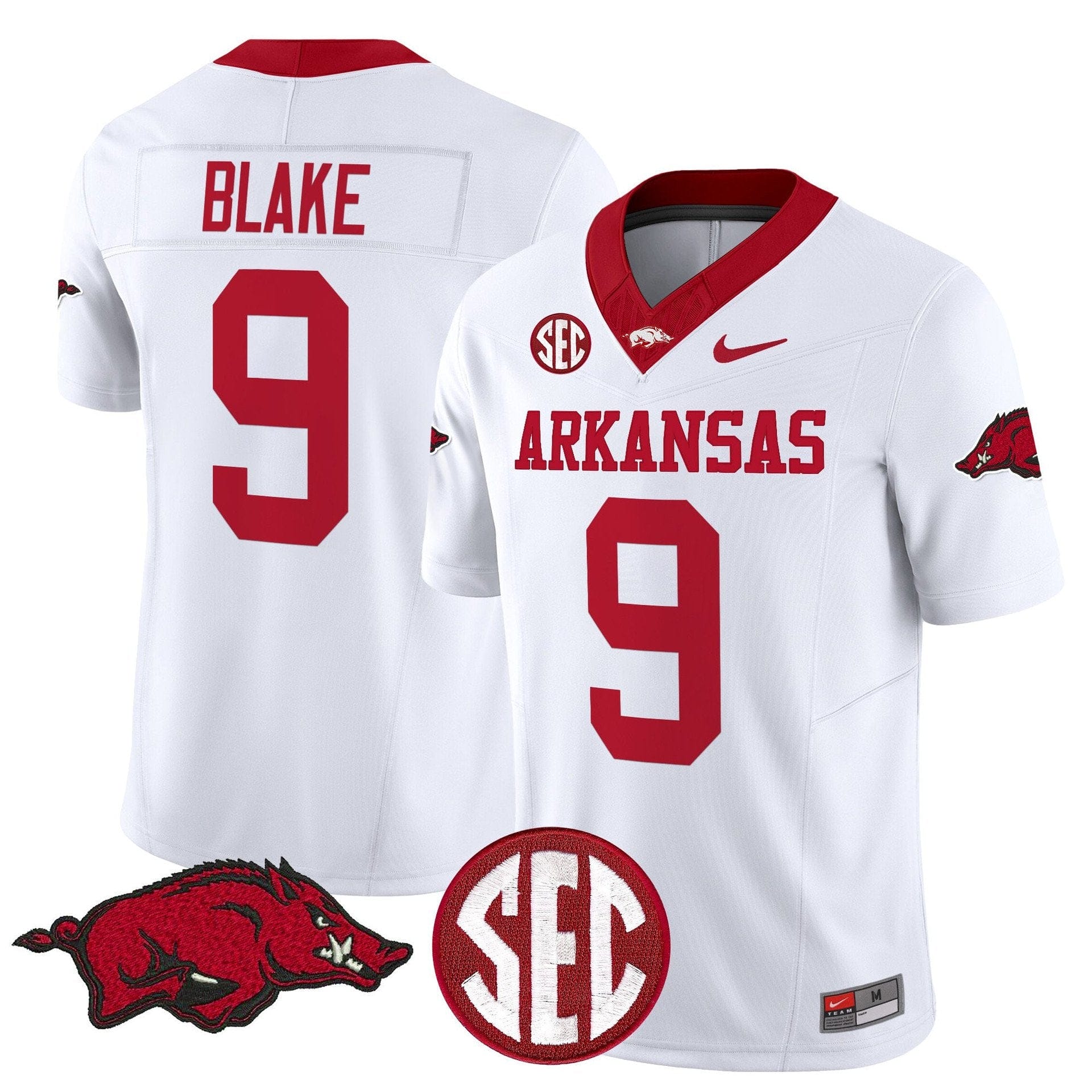 Alternative view of O'Mega Blake Jersey #9 Arkansas Razorbacks Limited Stitched