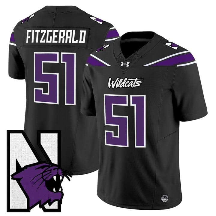 Pat Fitzgerald Jersey #51 Northwestern Wildcats Honoring 95 Vapor Limited Stitched