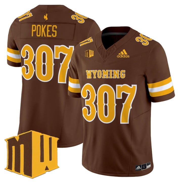 Pokes Jersey #307 Wyoming Cowboys 2025 Vapor Limited Stitched - Image 3
