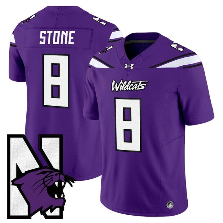 Preston Stone Jersey #8 Northwestern Wildcats Honoring 95 Vapor Limited Stitched - Image 3
