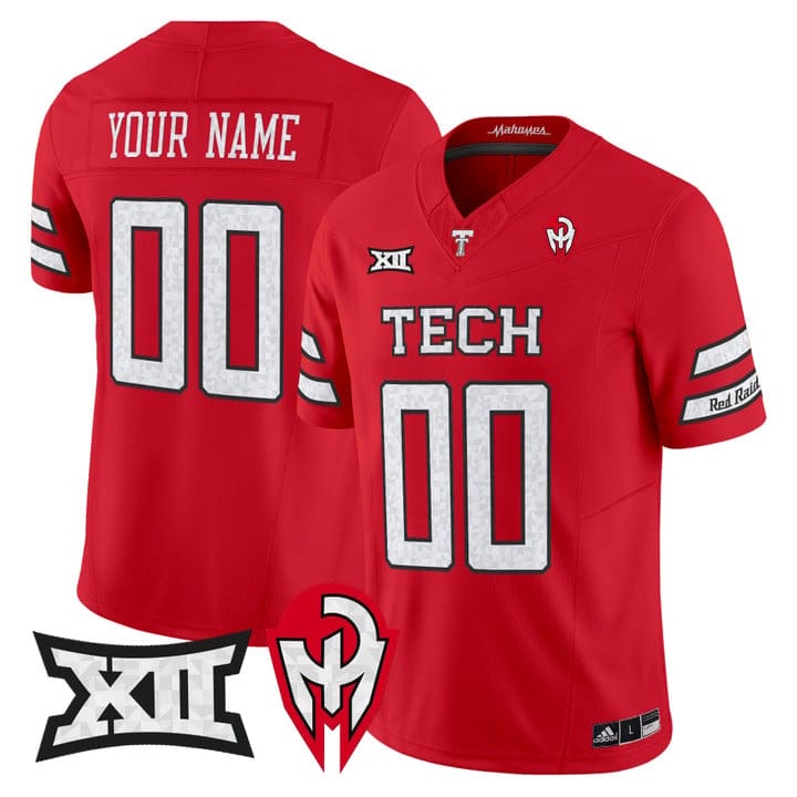 Custom Texas Tech Red Raiders Jersey Too Cold Vapor Limited Stitched - Image 3
