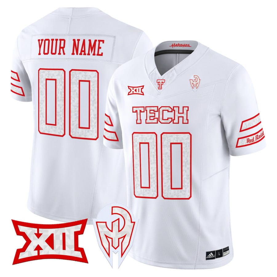 Custom Texas Tech Red Raiders Jersey Too Cold Vapor Limited Stitched - Image 4