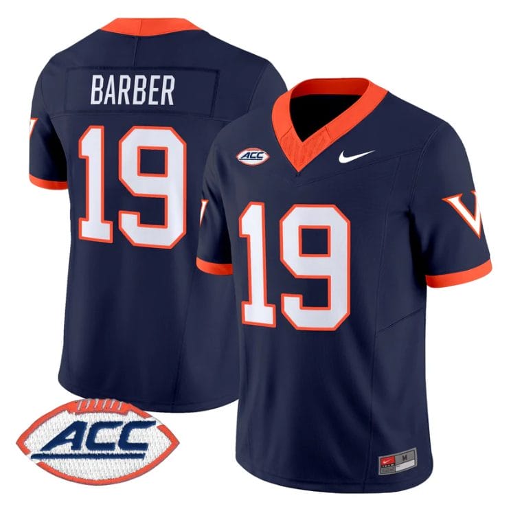 Alternative view of Rondé Barber Jersey #19 Virginia Cavaliers 1995 Throwbacks Stitched