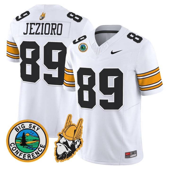 Alternative view of Ryan Jezioro Jersey #89 Idaho Vandals 1975 Throwback Limited Stitched