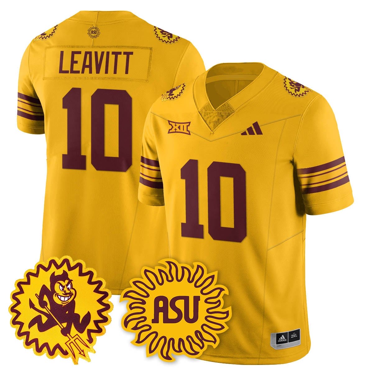 Sam Leavitt Jersey #10 Arizona State Sun Devils 1975 Throwback Stitched - Image 3