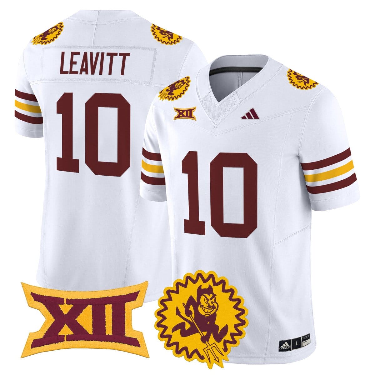Alternative view of Sam Leavitt Jersey #10 Arizona State Sun Devils 1975 Throwback Stitched