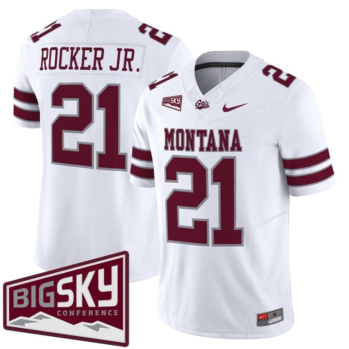 Alternative view of Stevie Rocker Jr Jersey #21 Montana Grizzlies 2025 Vapor Stitched