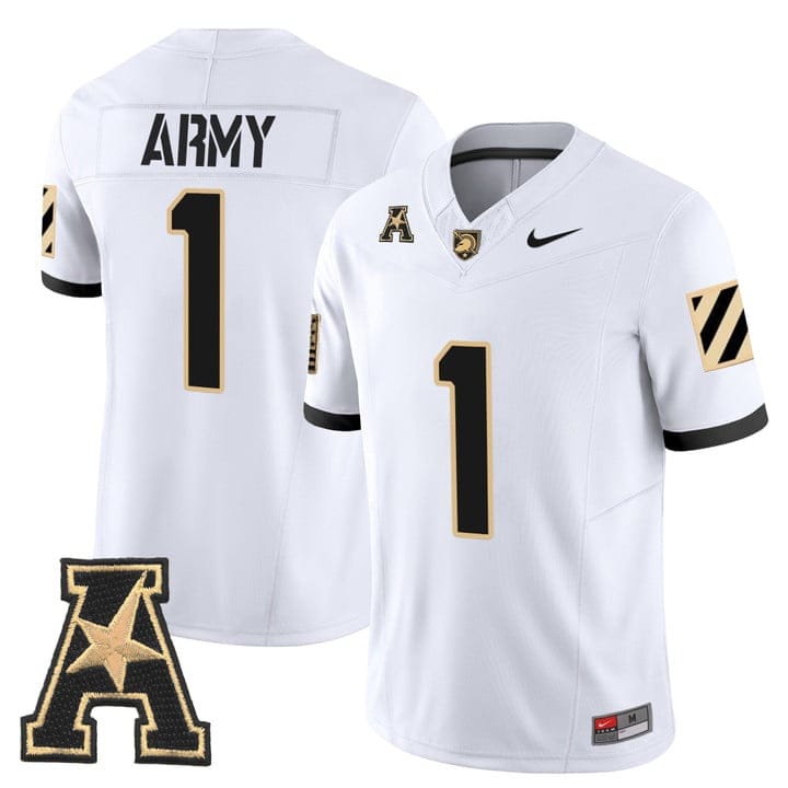 Alternative view of Team Jersey #1 Army Black Knights 2025 Vapor Limited Stitched
