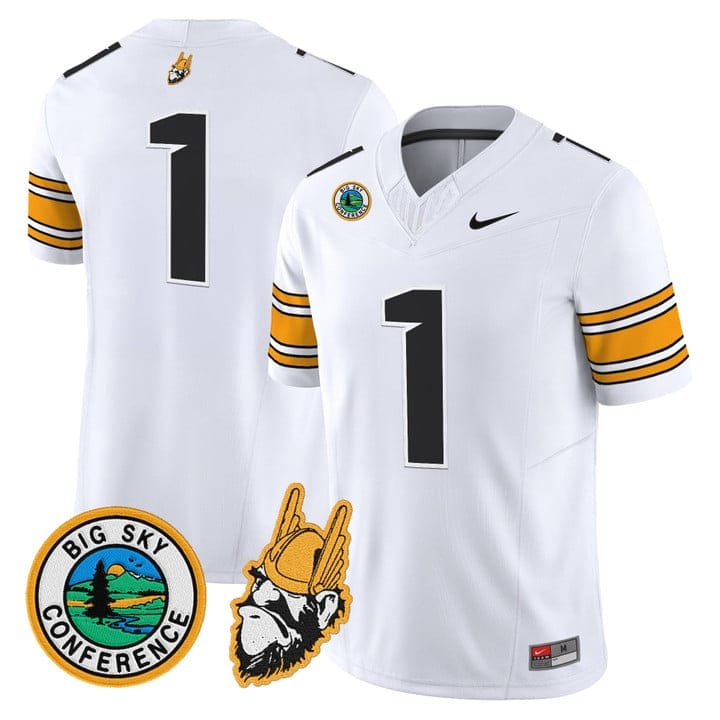 Alternative view of Team Jersey #1 Idaho Vandals 1975 Throwback Vapor Limited Stitched