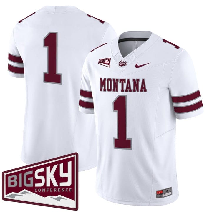 Alternative view of Team Jersey #1 Montana Grizzlies 2025 Vapor Limited Stitched