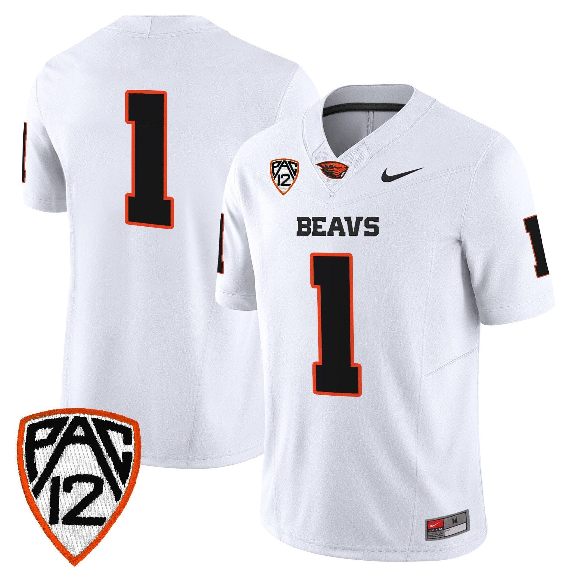 Alternative view of Team Jersey #1 Oregon State Beavers 2025 Limited Stitched Orange Alter