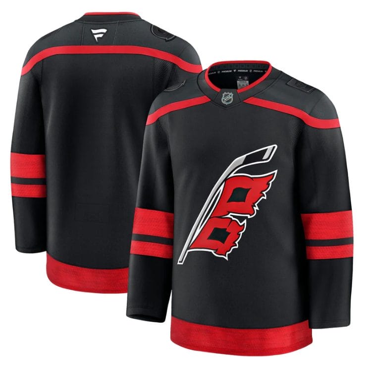 Alternative view of Team Jersey Carolina Hurricanes 2025 - 26 Premium Stitched