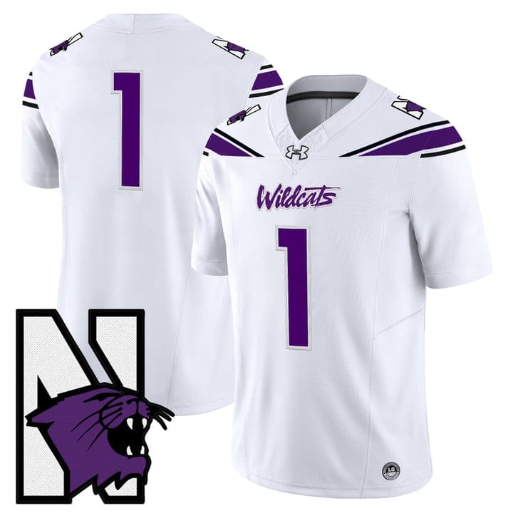 Team Jersey #1 Northwestern Wildcats Honoring 95 Vapor Limited Stitched - Image 5
