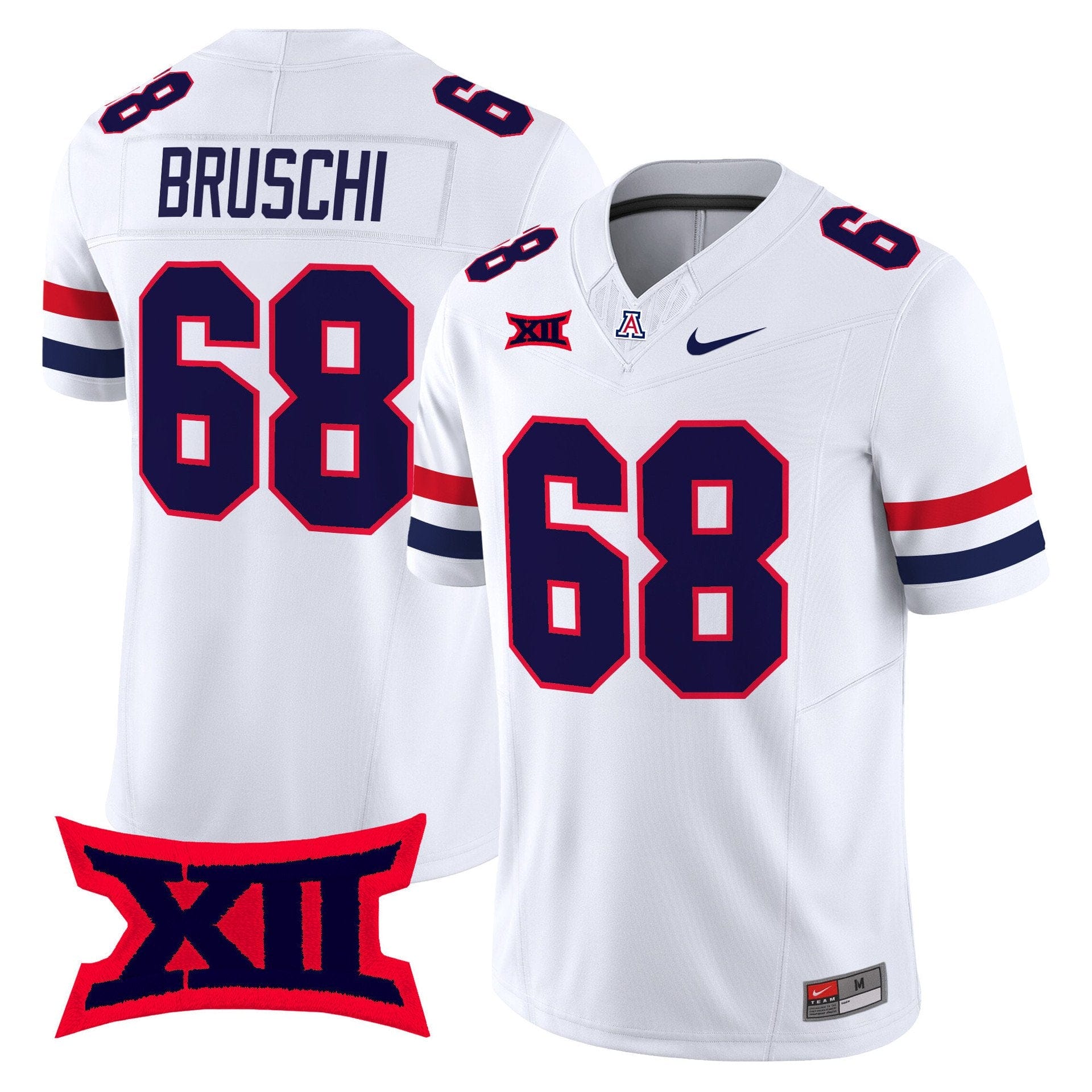 Alternative view of Tedy Bruschi Jersey #68 Arizona Wildcats 2025 Limited Stitched