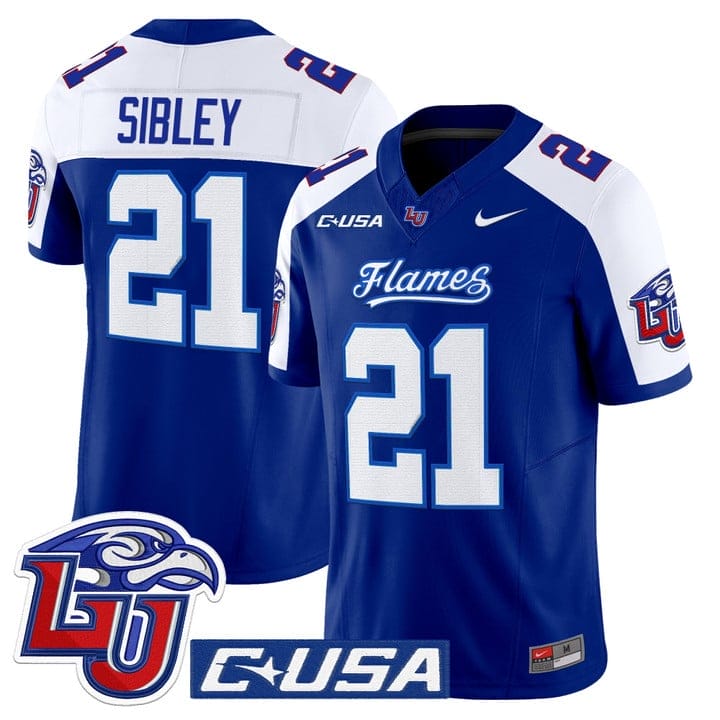 Treon Sibley Jersey #21 Liberty Flames 2025 Vapor Limited Stitched - Image 3