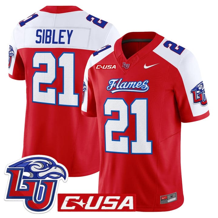 Treon Sibley Jersey #21 Liberty Flames 2025 Vapor Limited Stitched - Image 4