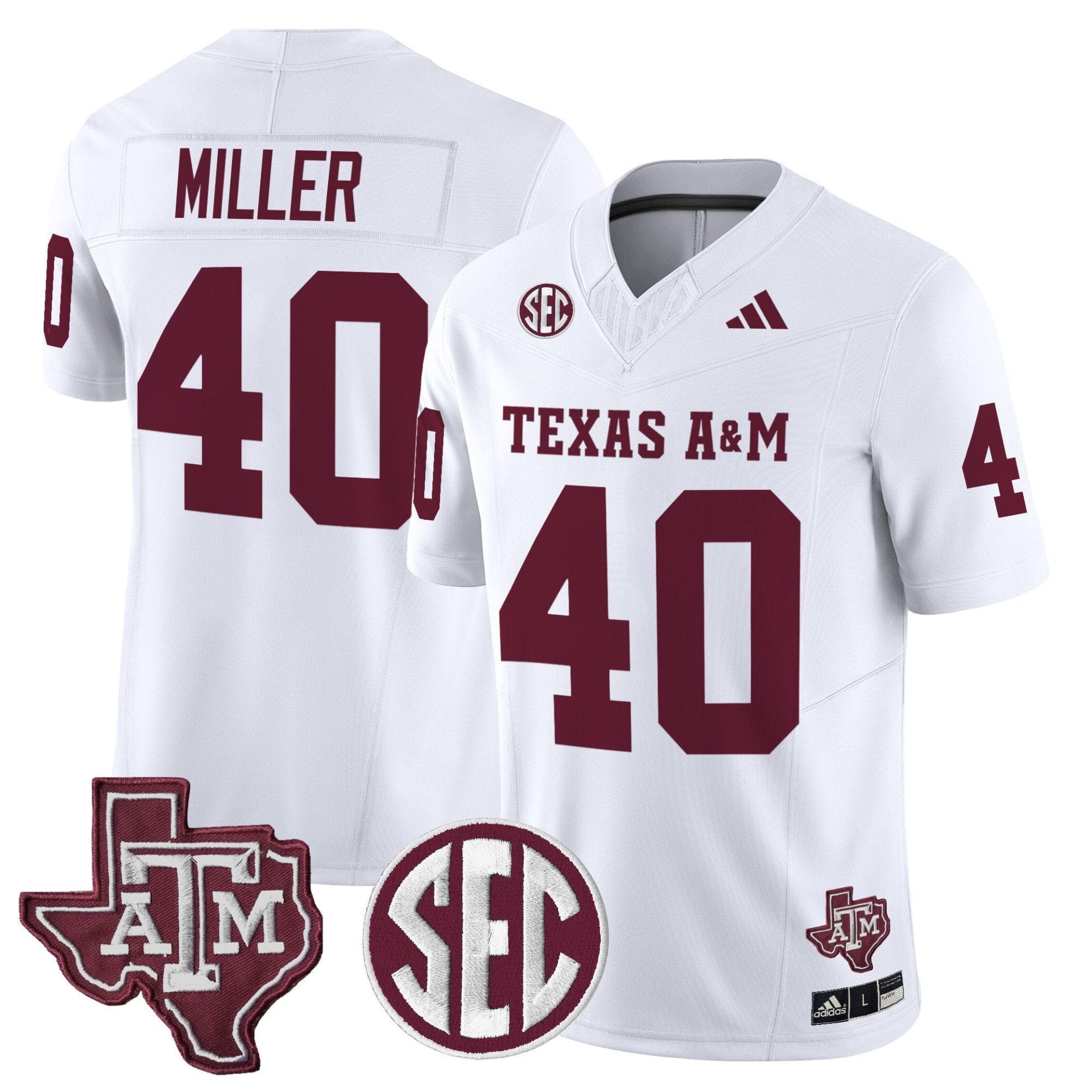 Alternative view of Von Miller Jersey #40 Texas A&M Aggies 2025 Vapor Stitched