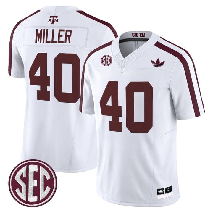 Alternative view of Von Miller Jersey #40 Texas A&M Aggies 2025 Vapor V2 Stitched