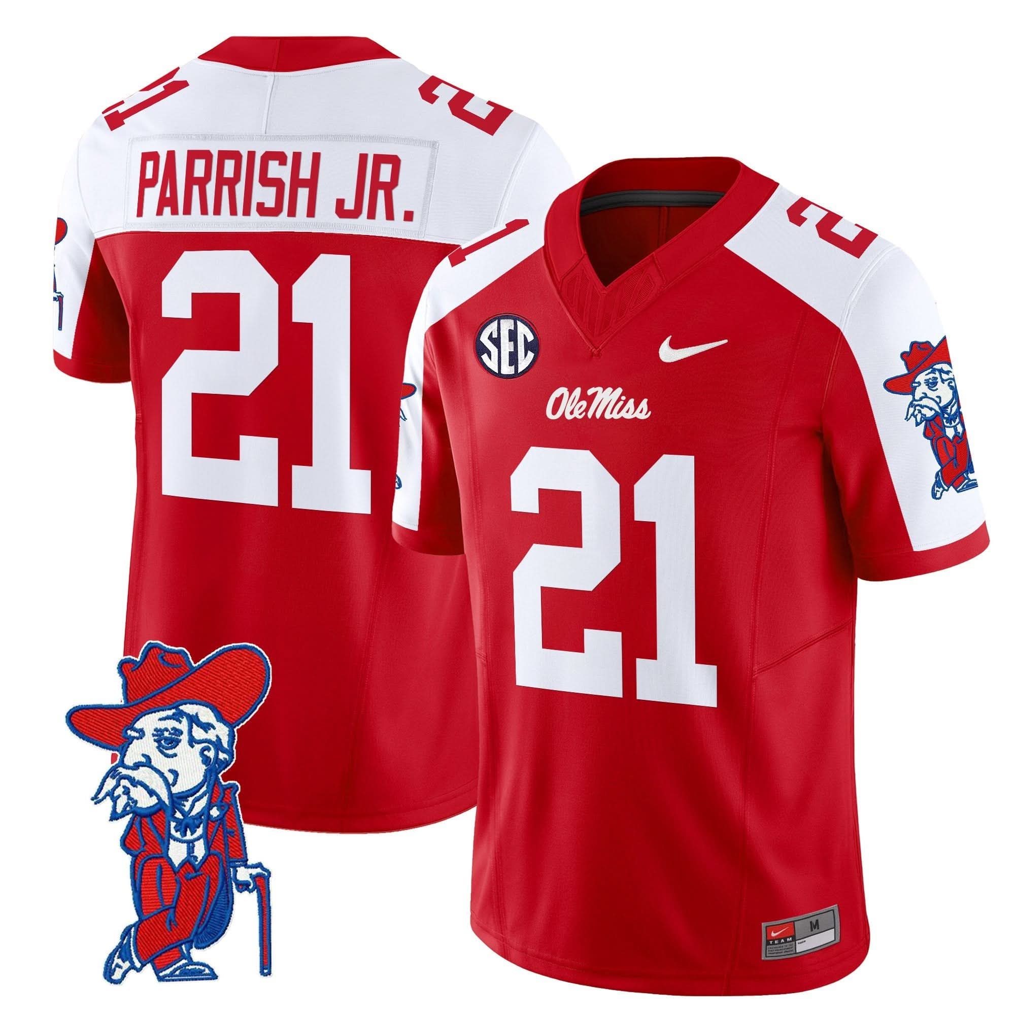 Ole Miss Rebels 2025 Vapor Limited Jersey V2 - All Stitched - Image 4