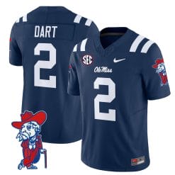 Alternative view of Ole Miss Rebels 2025 Vapor Limited Jersey V2 - All Stitched