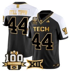 Alternative view of Texas Tech Red Raiders 2025 Gold Vapor Limited Jersey - 100th Anniversary Patch - All Stitched