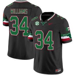 Alternative view of Texas Longhorns Mexico SEC Patch Vapor Jersey - All Stitched