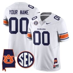 Alternative view of Auburn Tigers Alabama Patch Vapor Limited Custom Jersey - All Stitched