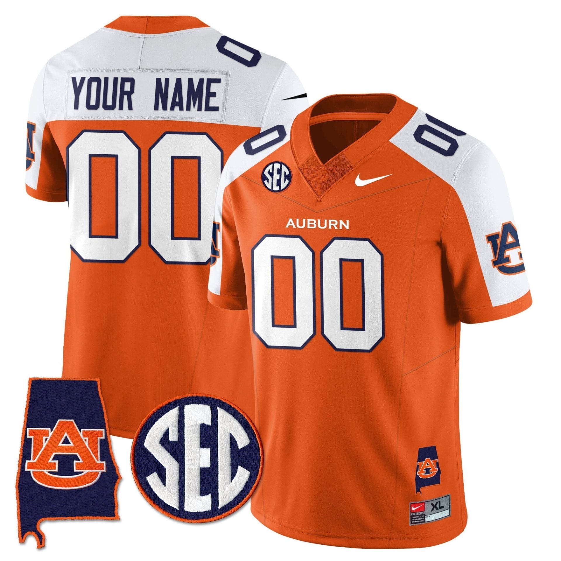 Auburn Tigers Alabama Patch Vapor Limited Custom Jersey - All Stitched - Image 5