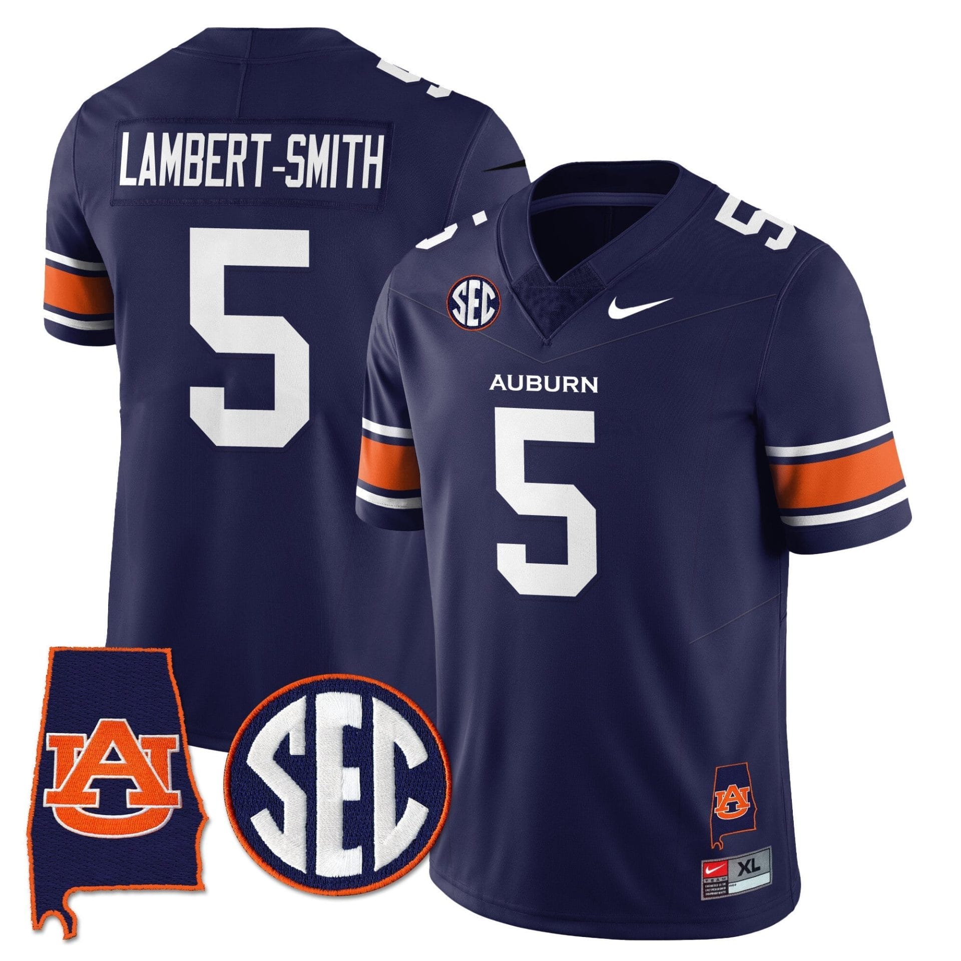 Auburn Tigers Alabama Patch Vapor Limited Jersey - All Stitched - Image 32