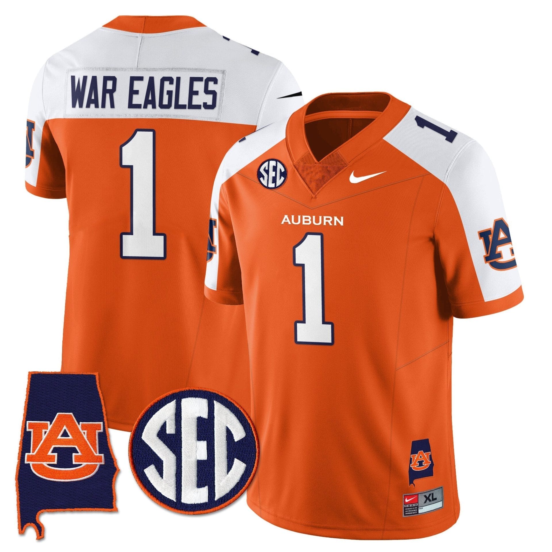 Auburn Tigers Alabama Patch Vapor Limited Jersey - All Stitched - Image 10