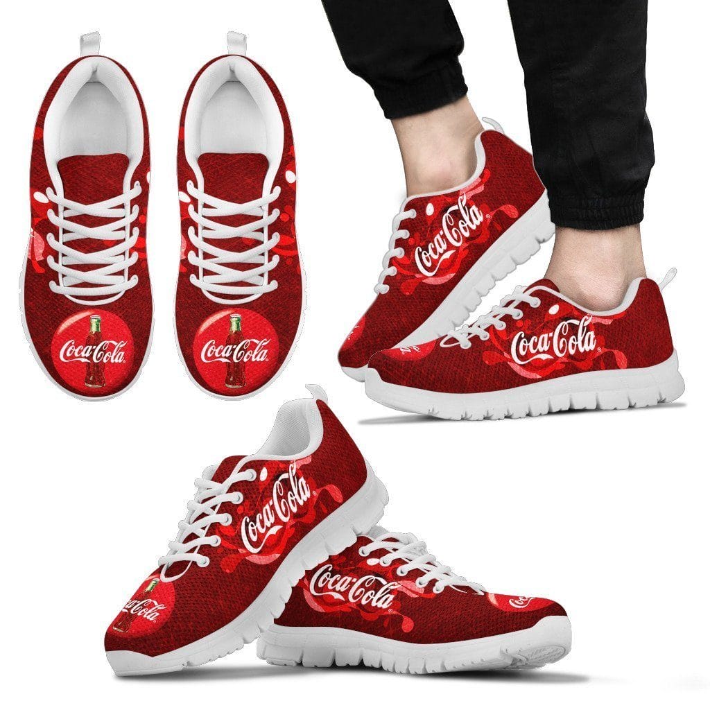 Coca Cola Patterns Canvas Limited Sneaker Shoes For Men Women Fans