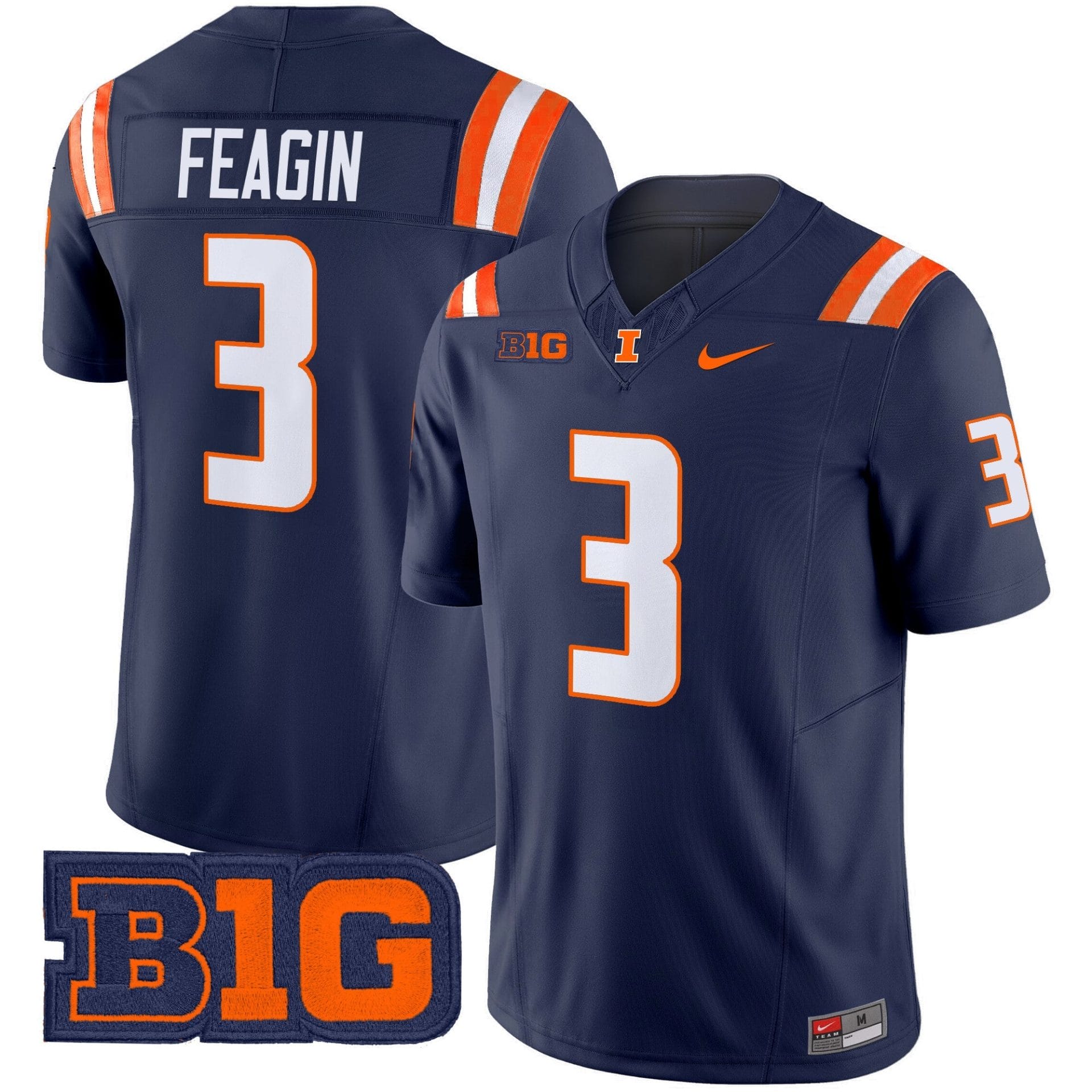 Men's Illinois Fighting Illini 2025 Vapor Limited Jersey - All Stitched - Image 16