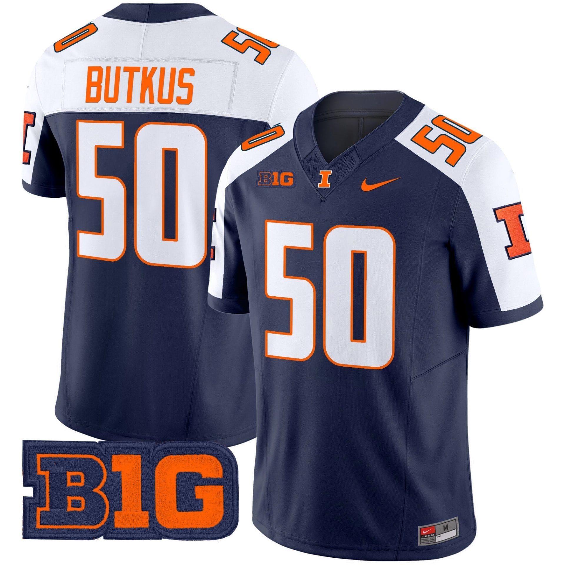 Men's Illinois Fighting Illini 2025 Vapor Limited Jersey - All Stitched - Image 4