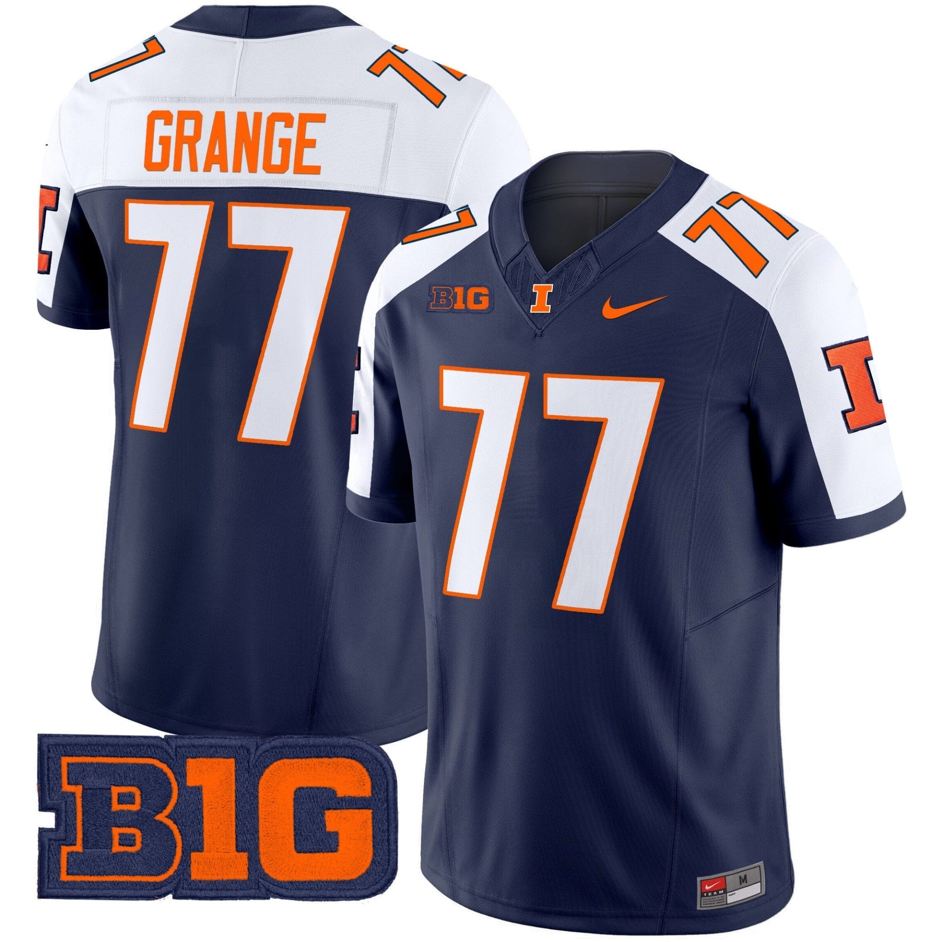 Men's Illinois Fighting Illini 2025 Vapor Limited Jersey - All Stitched - Image 5