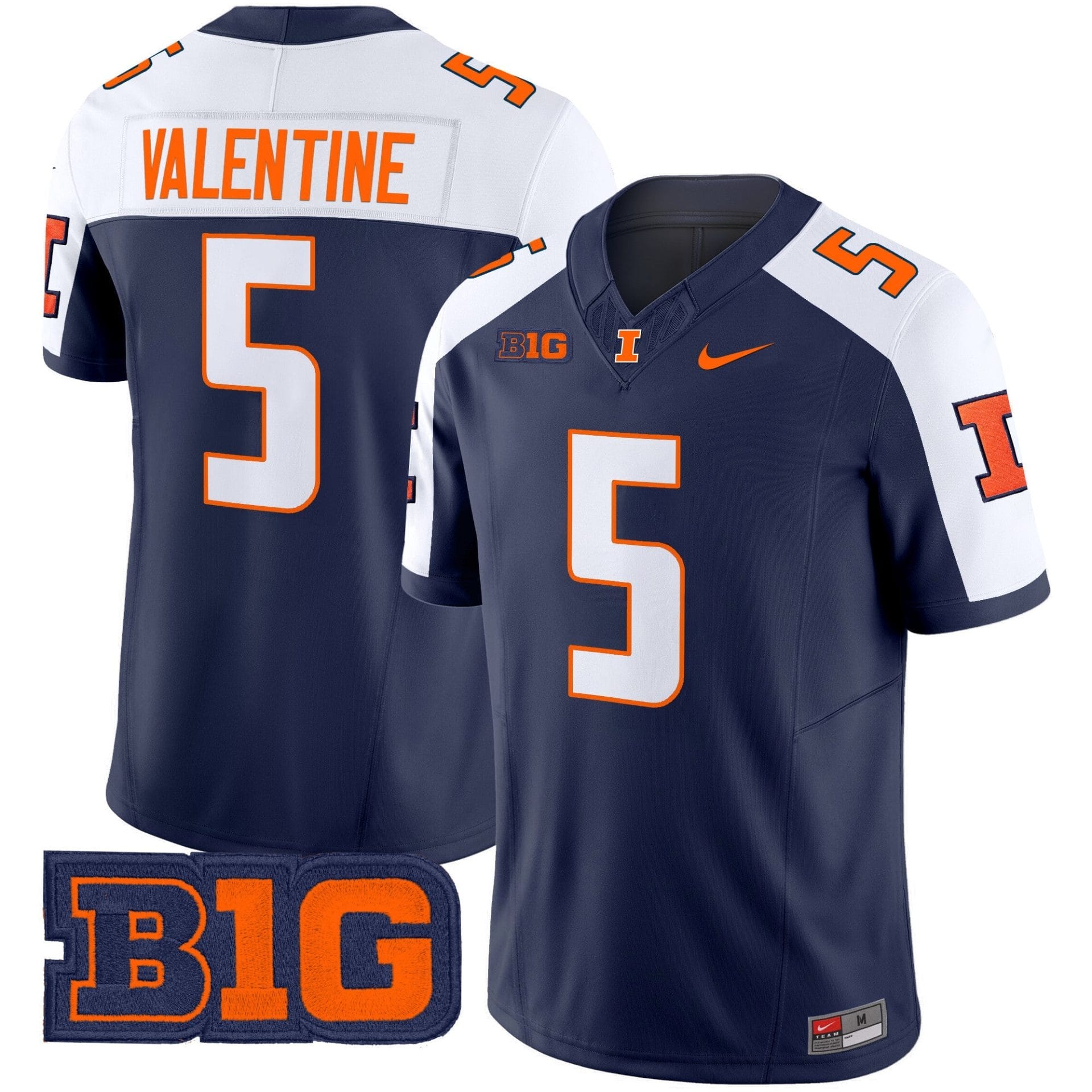 Men's Illinois Fighting Illini 2025 Vapor Limited Jersey - All Stitched - Image 6
