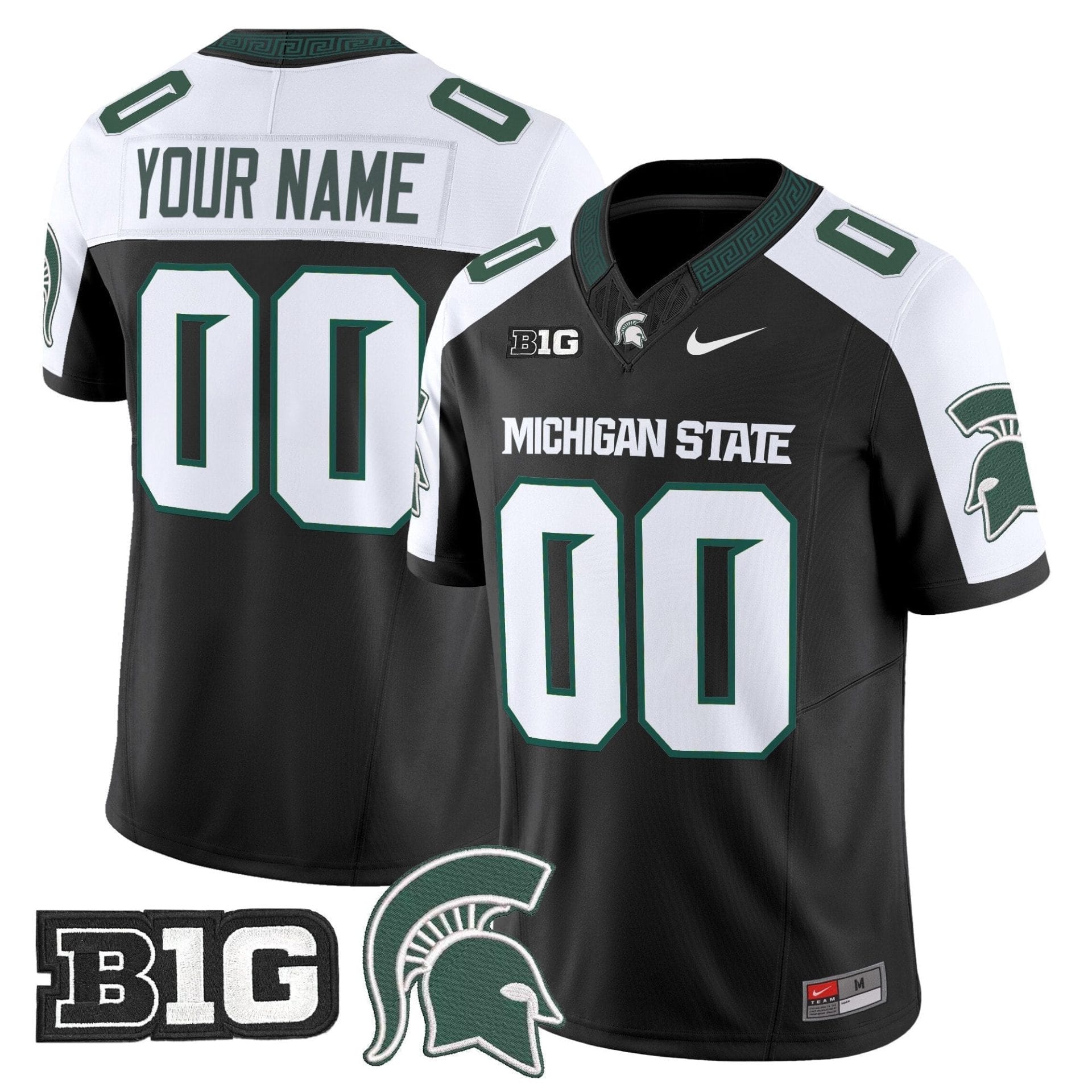 Alternative view of Michigan State Spartans 2025 Vapor Limited Custom Jersey - All Stitched