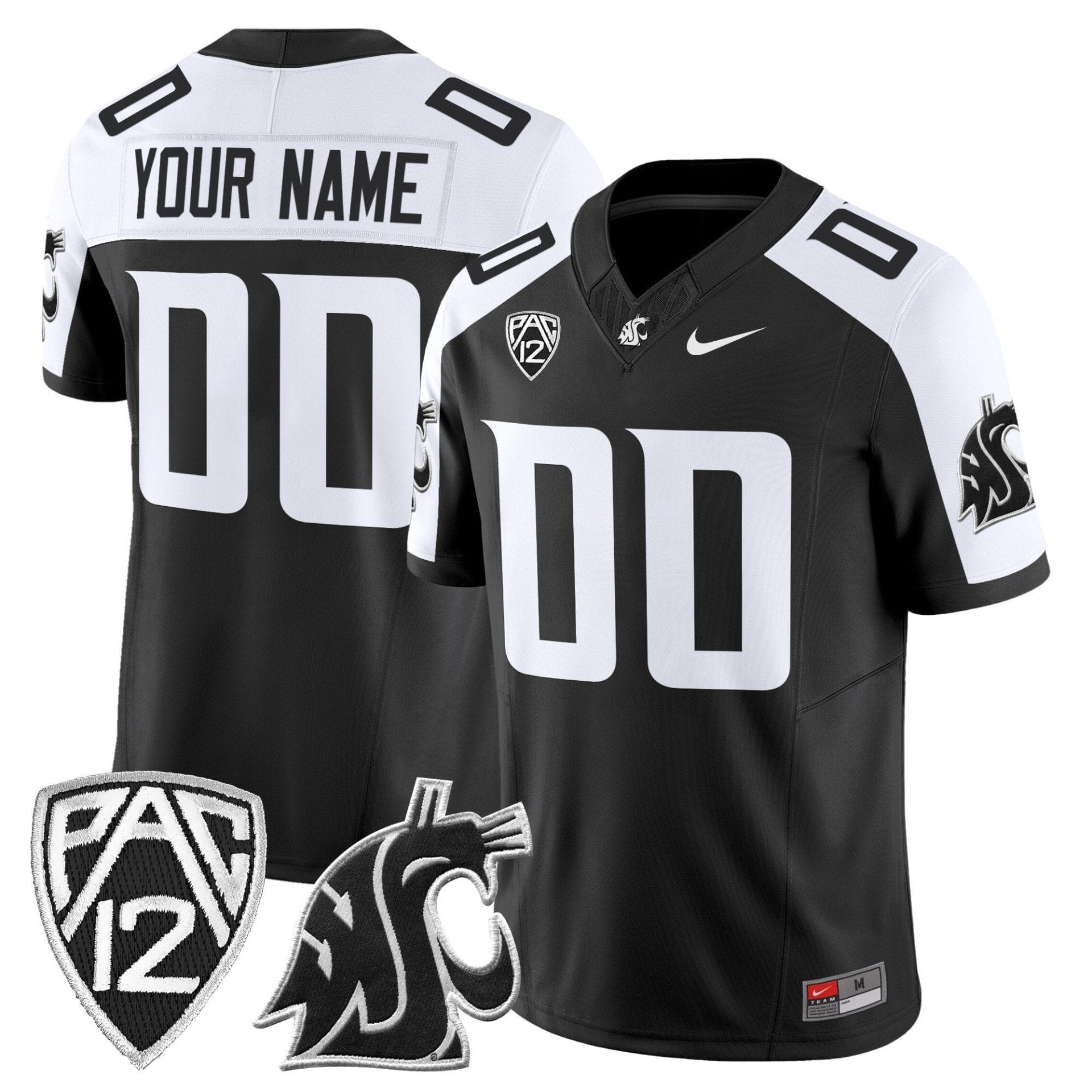 Alternative view of Washington State Cougars 2025 Vapor Limited Custom Jersey - All Stitched