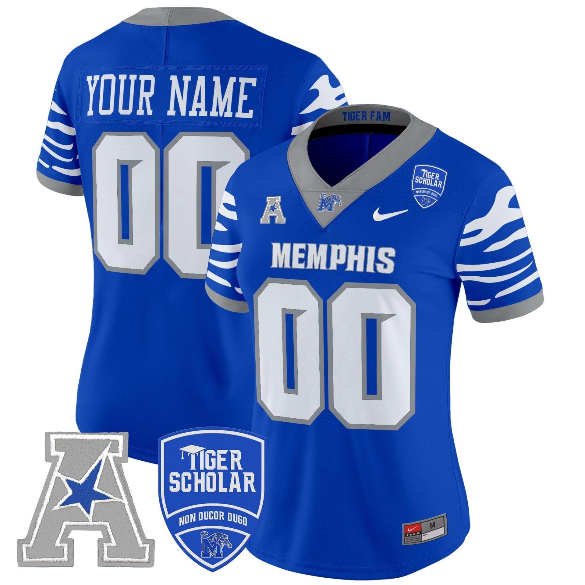 Memphis Tigers 2025 Vapor Limited Custom Jersey - All Stitched - Image 8