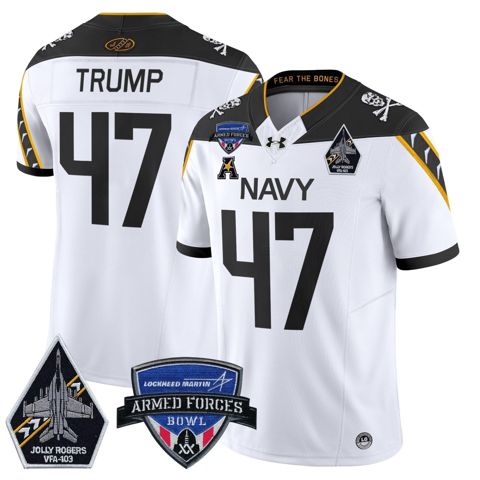 Navy Midshipmen 2025 Armed Forces Bowl Patch Vapor Limited Jersey - All Stitched - Image 25
