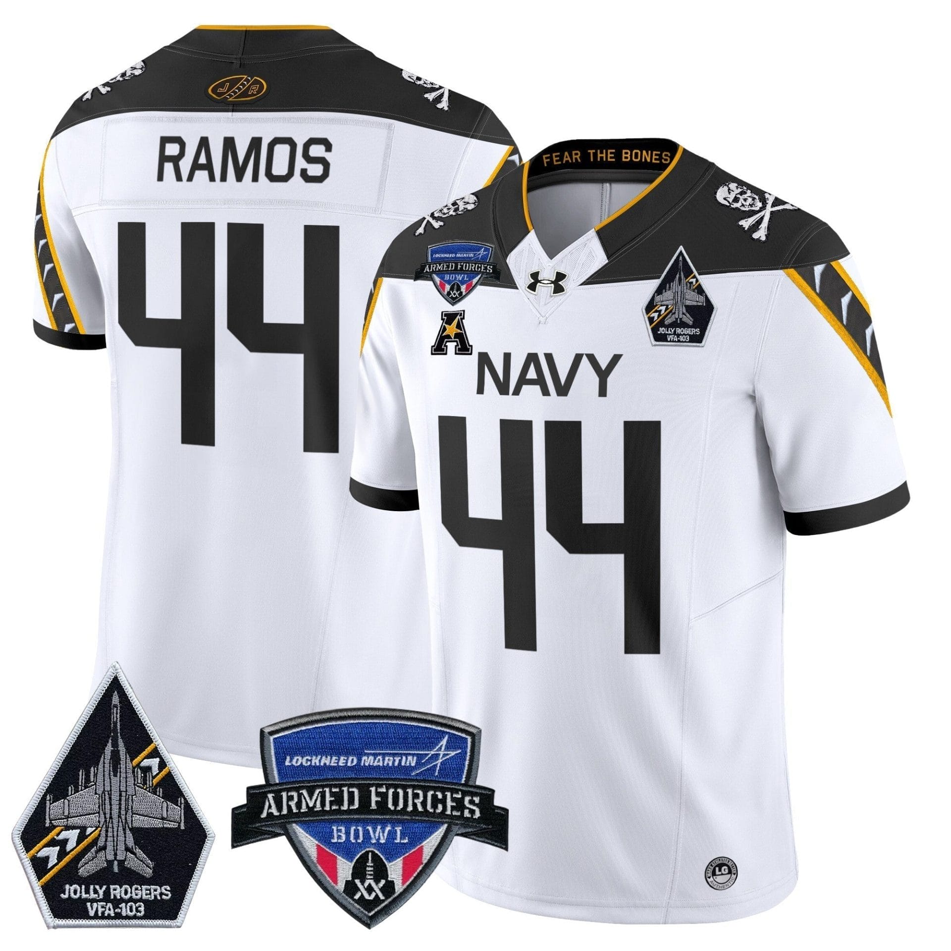 Navy Midshipmen 2025 Armed Forces Bowl Patch Vapor Limited Jersey - All Stitched - Image 20