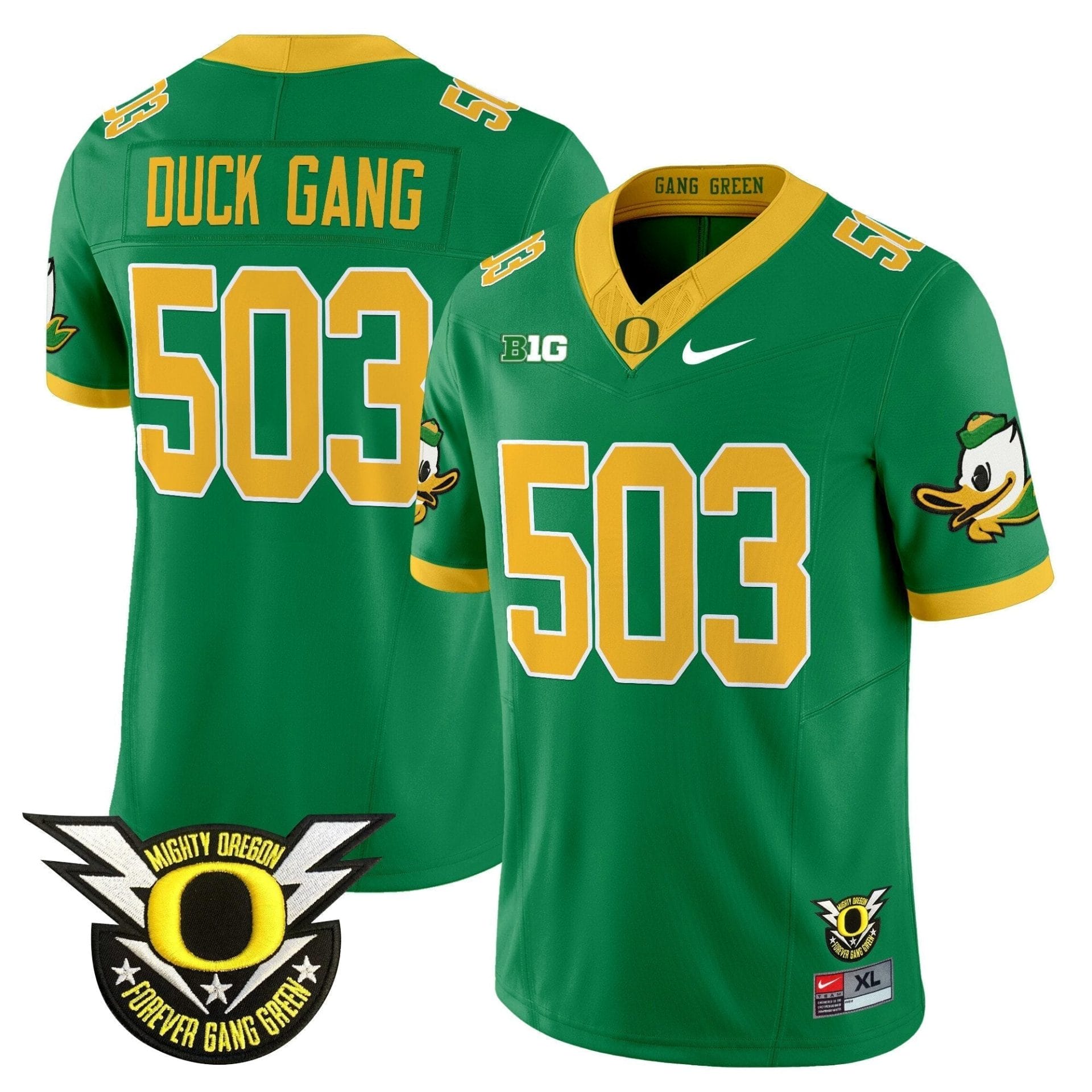 Alternative view of Oregon Ducks 2025 Vapor Limited Jersey V2 - All Stitched