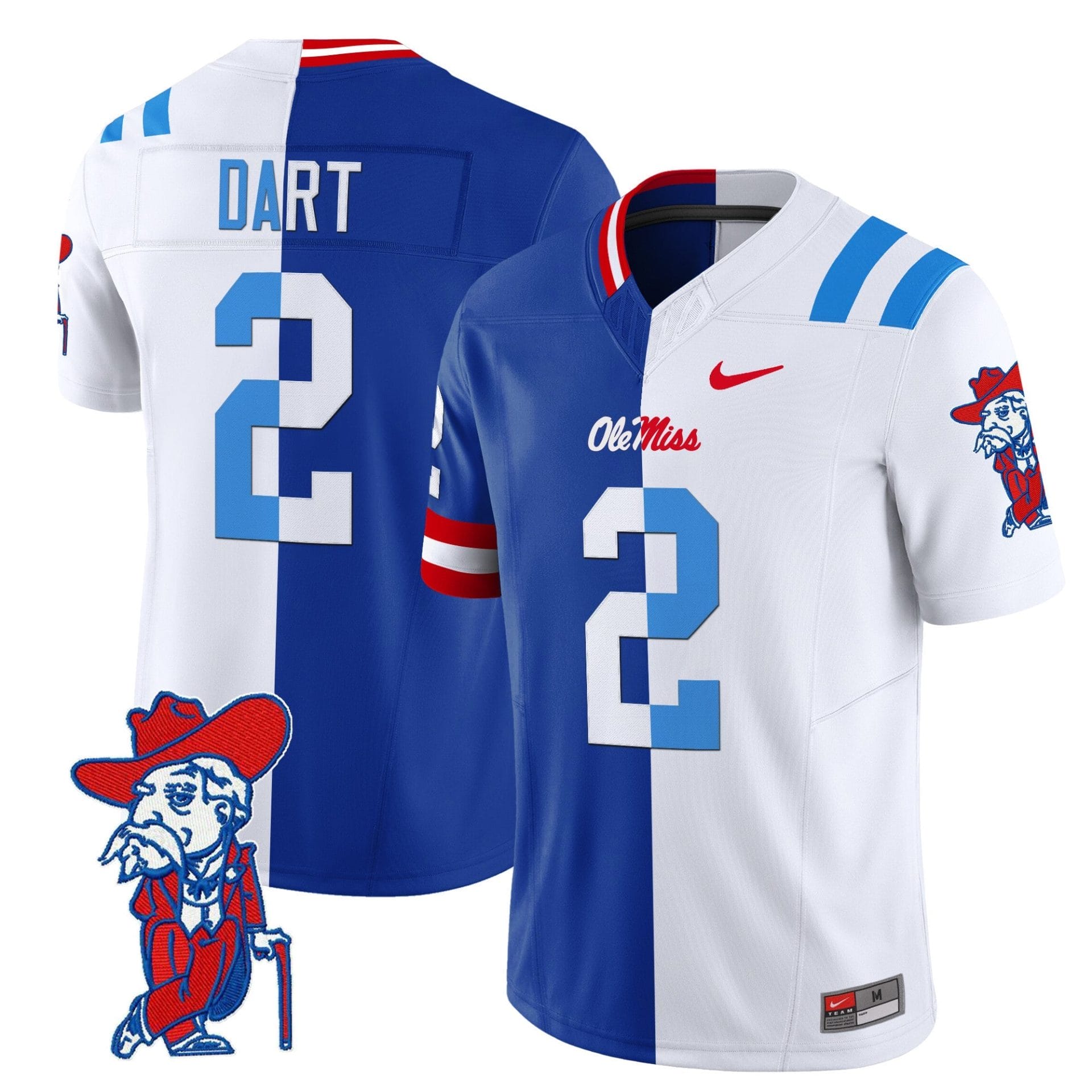 Alternative view of Ole Miss Rebels Split Vapor Limited Jersey - All Stitched