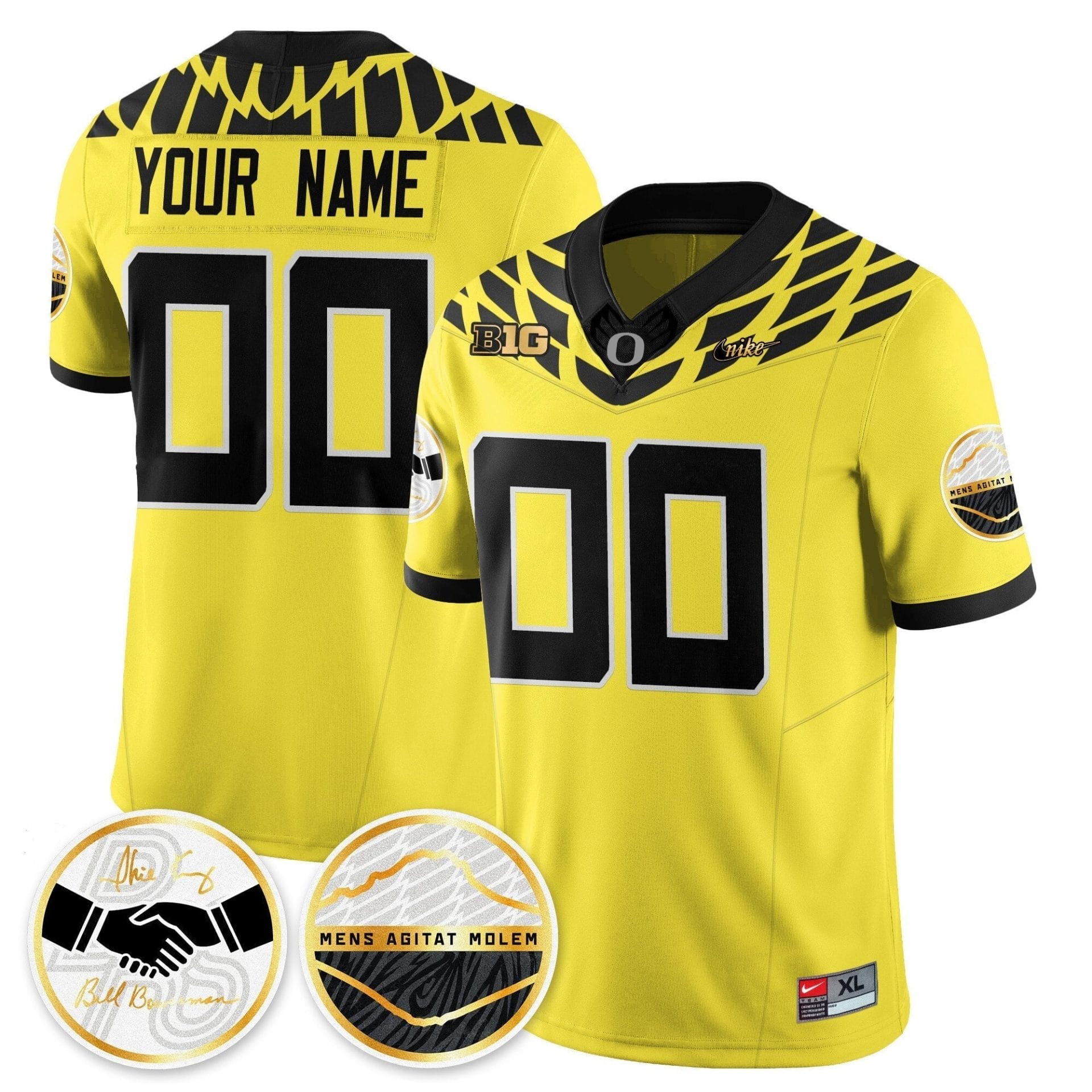 Custom Oregon Ducks 2025 "Shoe Duck" Jersey V1 - All Stitched - Image 5