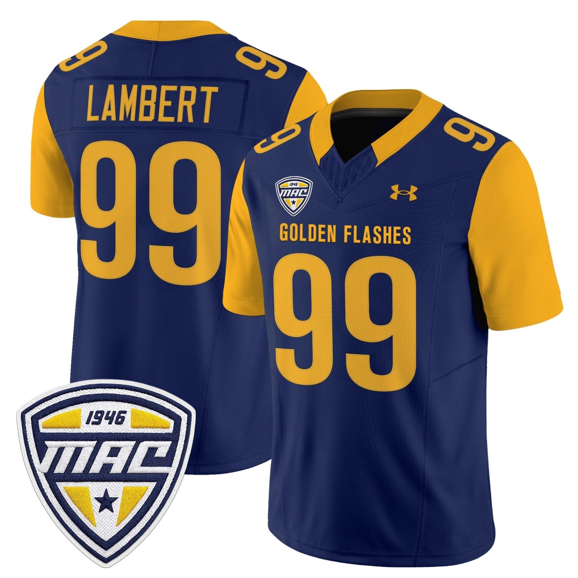 Kent State Golden Flashes 2025 Vapor Limited Jersey - All Stitched - Image 17